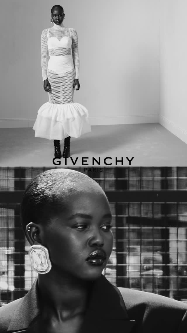 Instagram post by @collierschorrstudio for GIVENCHY. Caption reads: ADUT! For Sarah Burton @givenchy camillia....