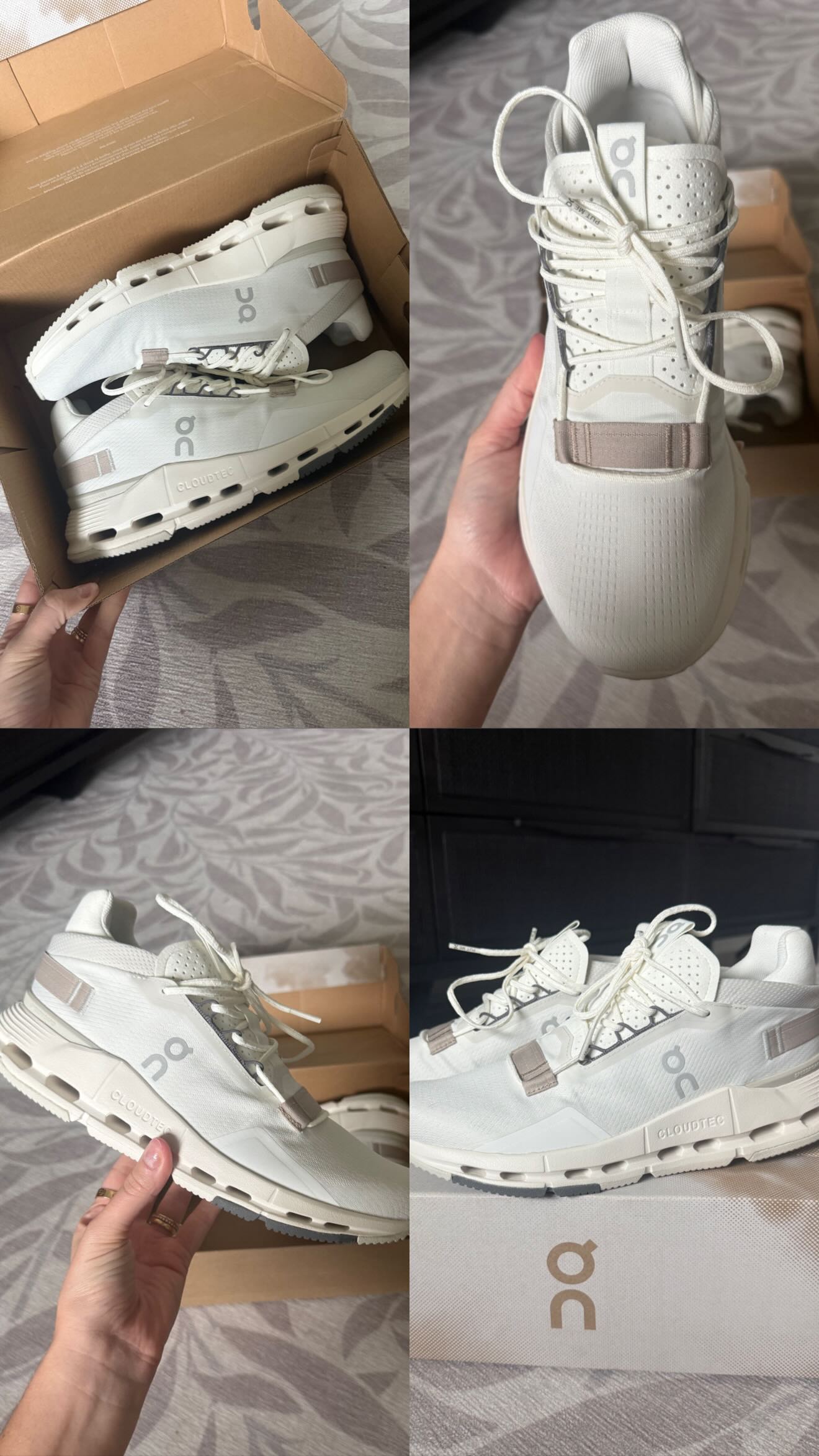 Instagram post by @brooke_lynnmilne for JD Sports. Caption reads: been a fan of @on cloudnovas for YEARS & this....