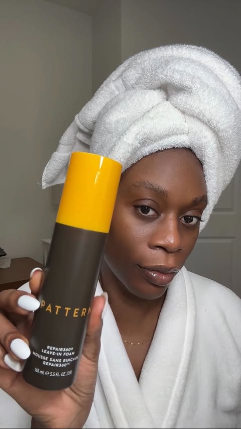 Instagram post by @yourstrulyyinka for PATTERN. Caption reads: Wash day with @patternbeauty just feels different....