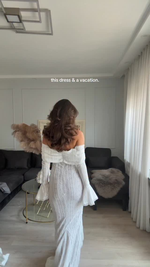 Instagram post by @nicolinafriisk for JardinVue. Caption reads: Me & a @jardinvue dress 🤍 use DCF15 for 15% off....