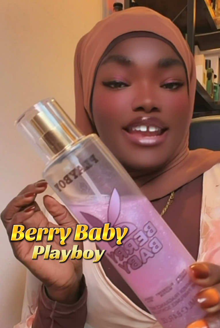 TikTok post by @ayahscentdiary for Playboy. Caption reads: AD| Berry Baby @Playboy Fragrances....