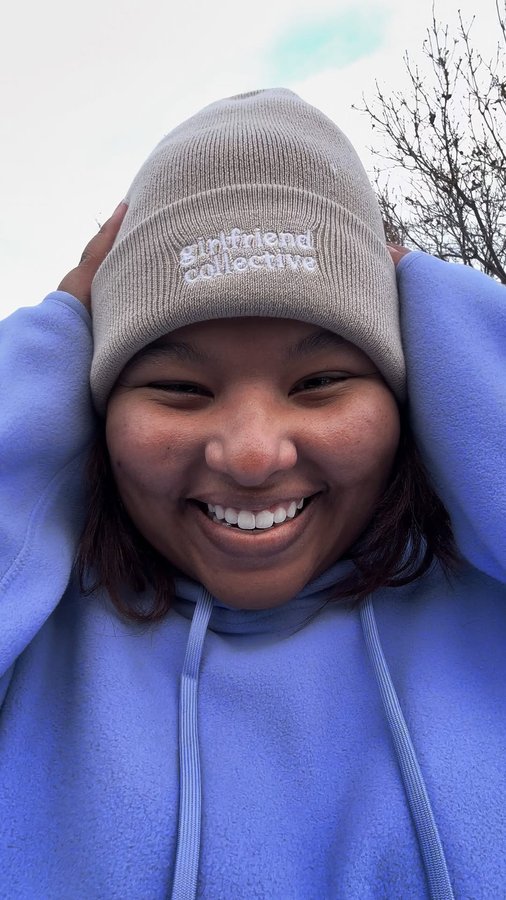 Instagram post by @shara_lew for Girlfriend Collective. Caption reads: [...] your first $100+ order! #ad....