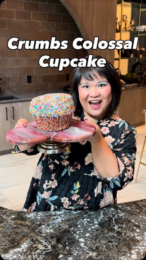 Instagram post by @laurieespino for Original Crumbs. Caption reads: When I lived in NYC, @originalcrumbs was one of my....