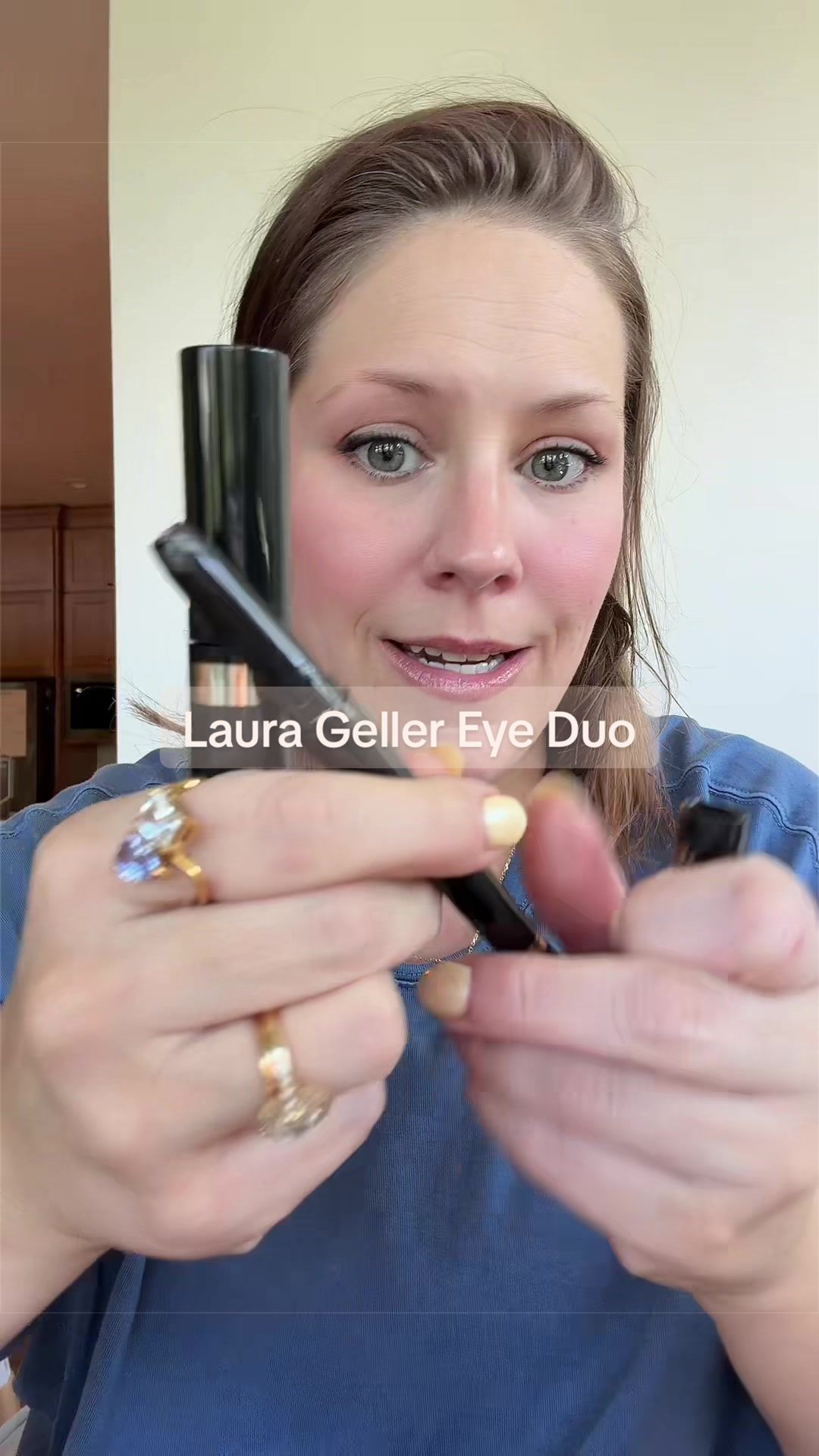 TikTok post by @itsabbyak for – Laura Geller. Caption reads: @Laura Geller Beauty #lauragellerbeauty....