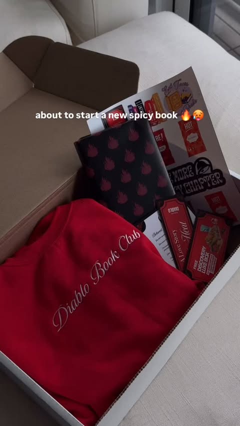 Instagram post by @teresadesouza for Penguin Random House. Caption reads: things are getting spicy 🔥 @tacobell’s spiciest....