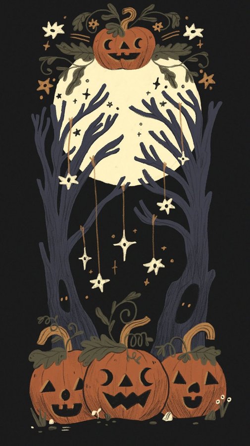 Instagram post by @bykatiemai for WeTransfer. Caption reads: A halloween present for you! Let’s have a cozy....