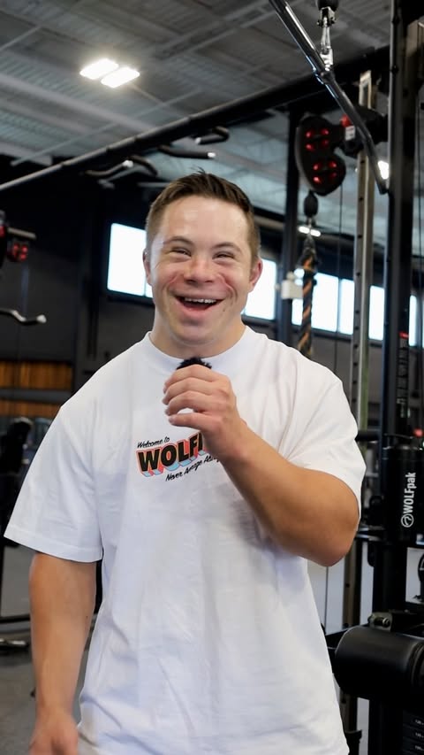 Instagram post by @kylelandiofficial for Wolfpak. Caption reads: BIG NEWS! 🐺💪 Kyle passed his @canfitpro Personal....