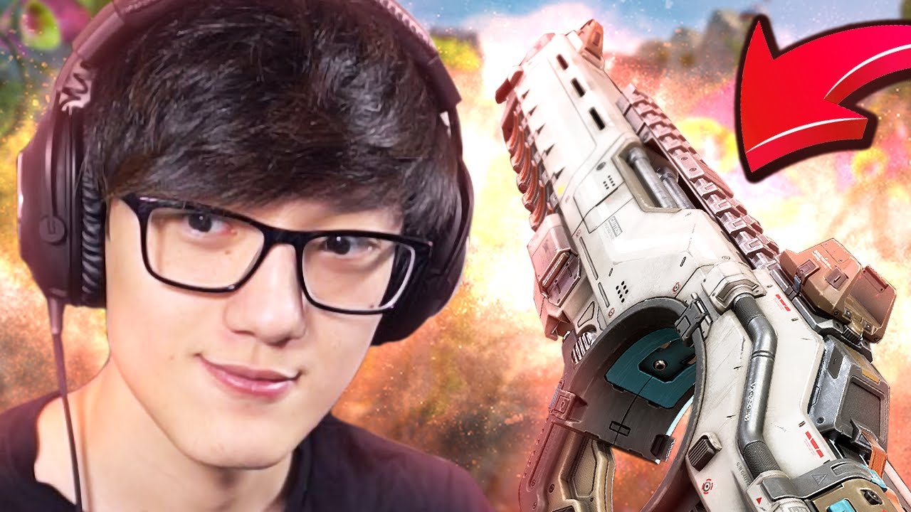 YouTube post by @iiTzTimmy for Higround. Caption reads: THE BEST NEW GUN TO COME TO APEX LEGENDS?!.