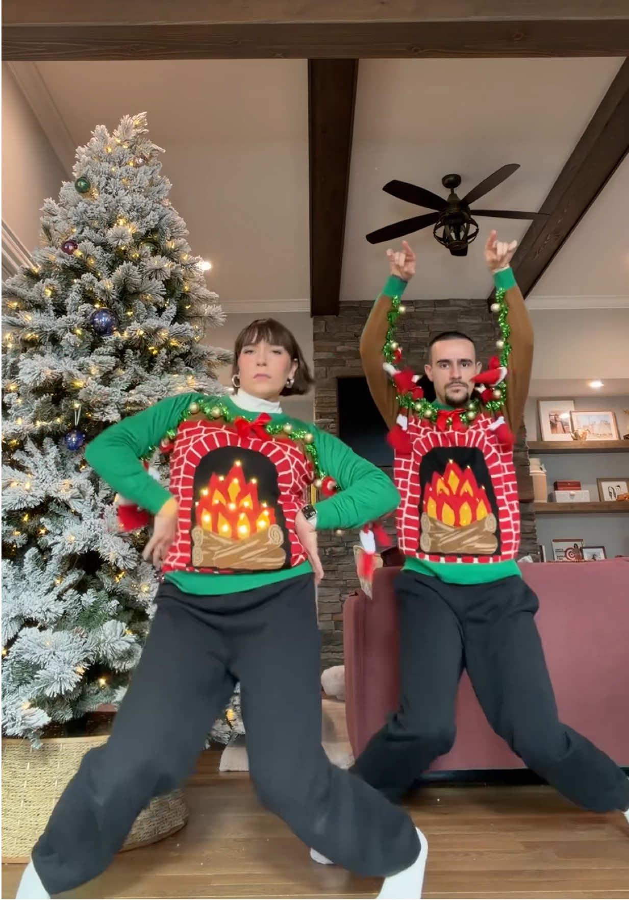 TikTok post by @cost_n_mayor for Tipsy Elves. Caption reads: [...] our silly sweaters with pride bc @tipsyelves....