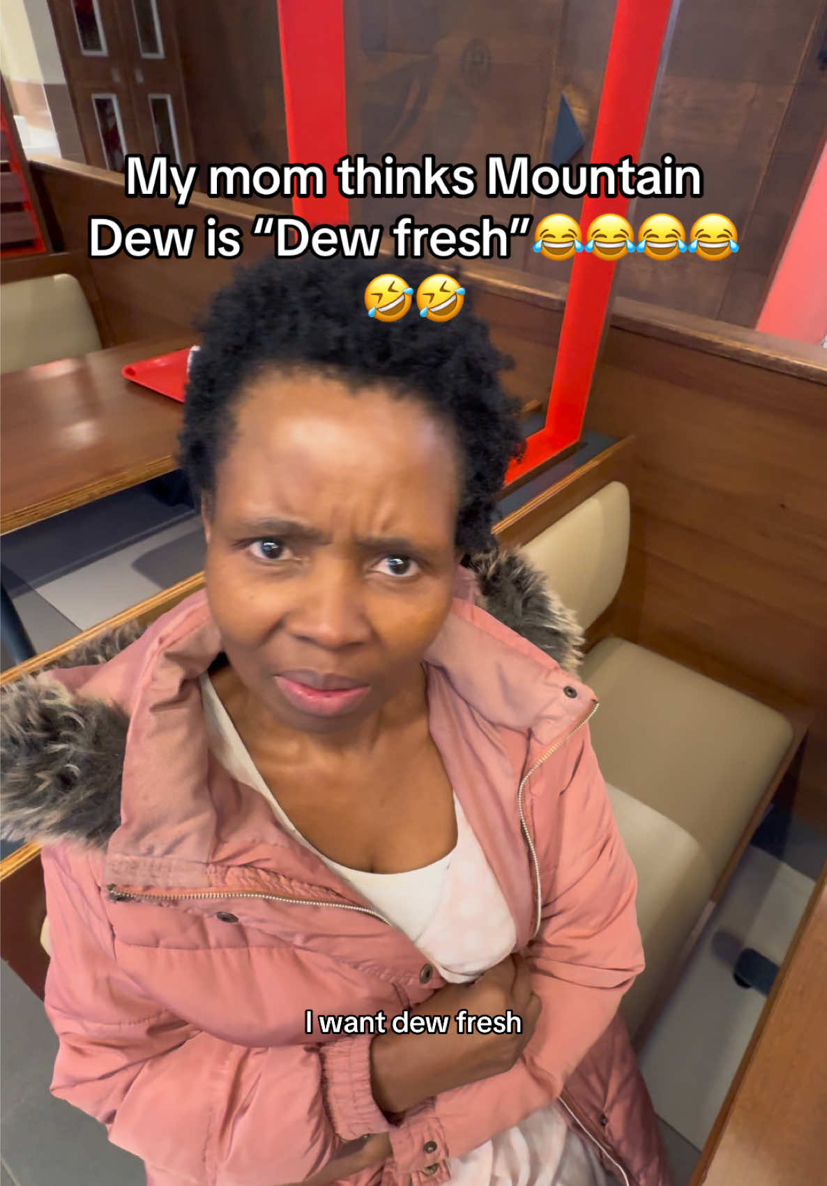 TikTok post by @lovefromlerato for Mountain Dew. Caption reads: @Mountain Dew please sponsor my mom😅.