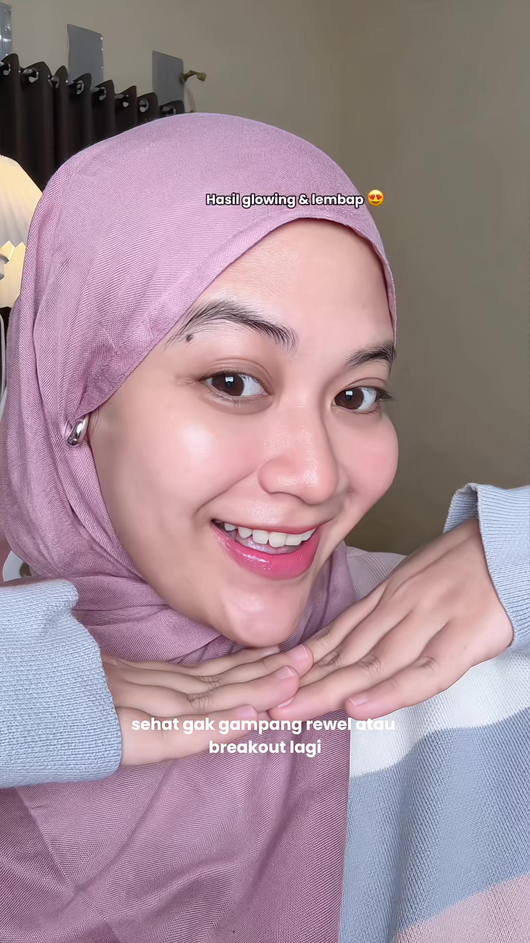 TikTok post by @widikidhiw for Laboré Sensitive Skin Expert. Caption reads: Moisturizer @LABORE emg mantep pol....