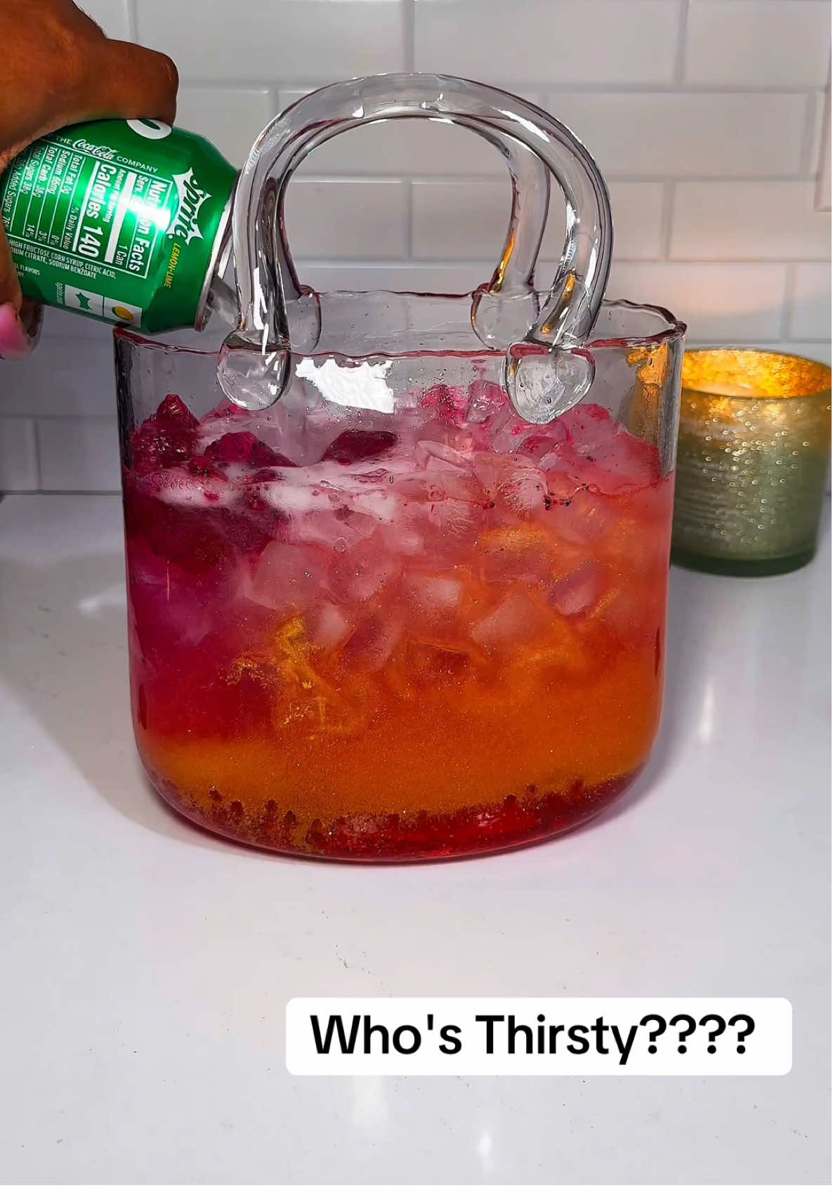 TikTok post by @millionaiiredee for Torani. Caption reads: [...] @Amazon Home @Amazon Influencer Program....