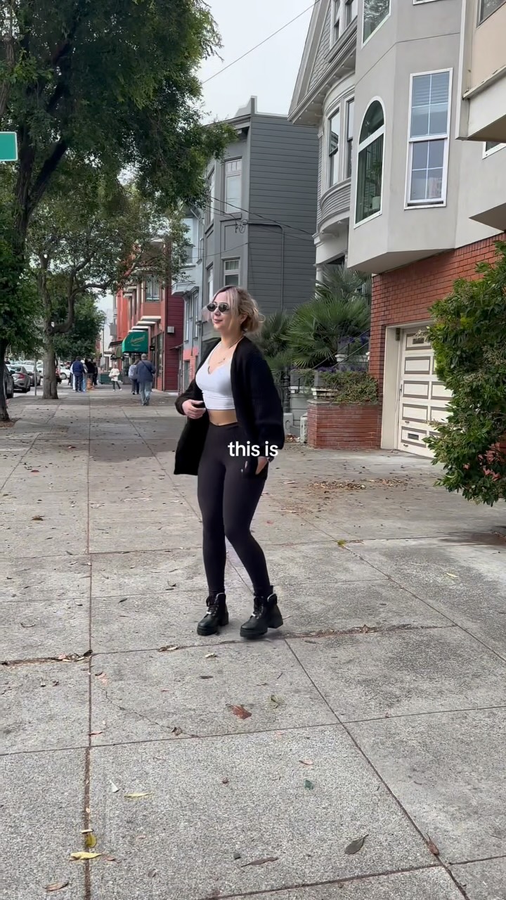 Instagram post by @ohheyitsevee for Merokeety. Caption reads: Can’t go wrong with a black cardigan kinda day....