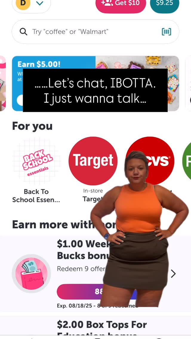 Instagram post by @mrsdcouponqueen for Ibotta. Caption reads: ITS A JOKE BUT…. The equivalent of taking down my....