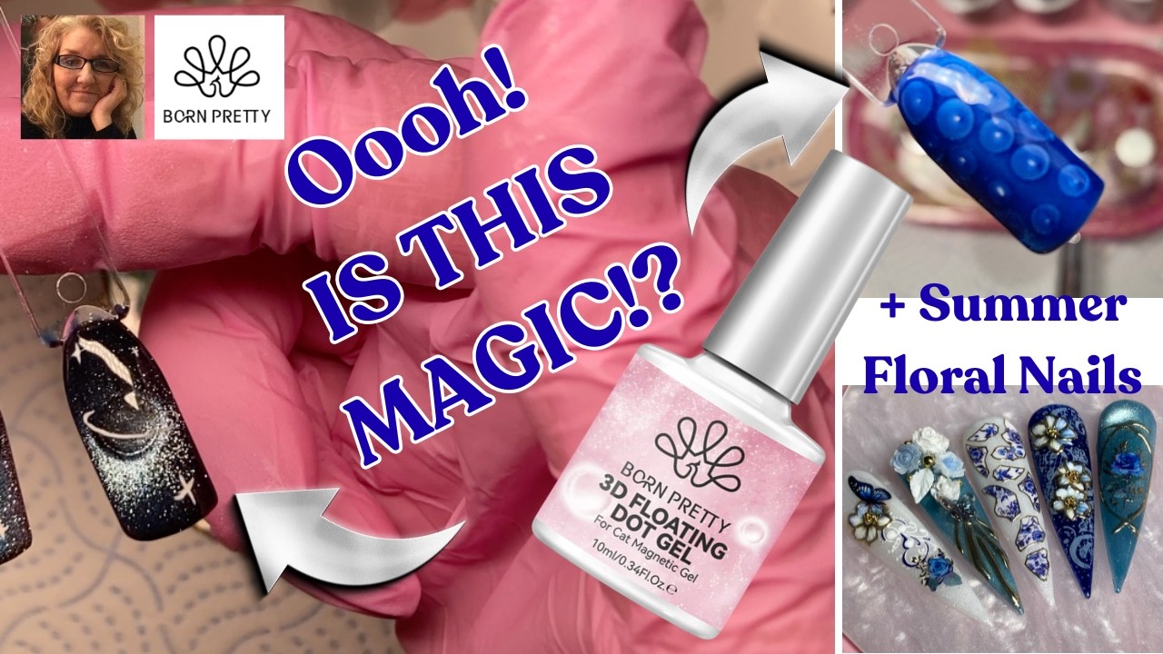 YouTube post by @NailsBySue for BTArtboxnails. Caption reads: Get ready for a brand new Born Pretty Gel review!....