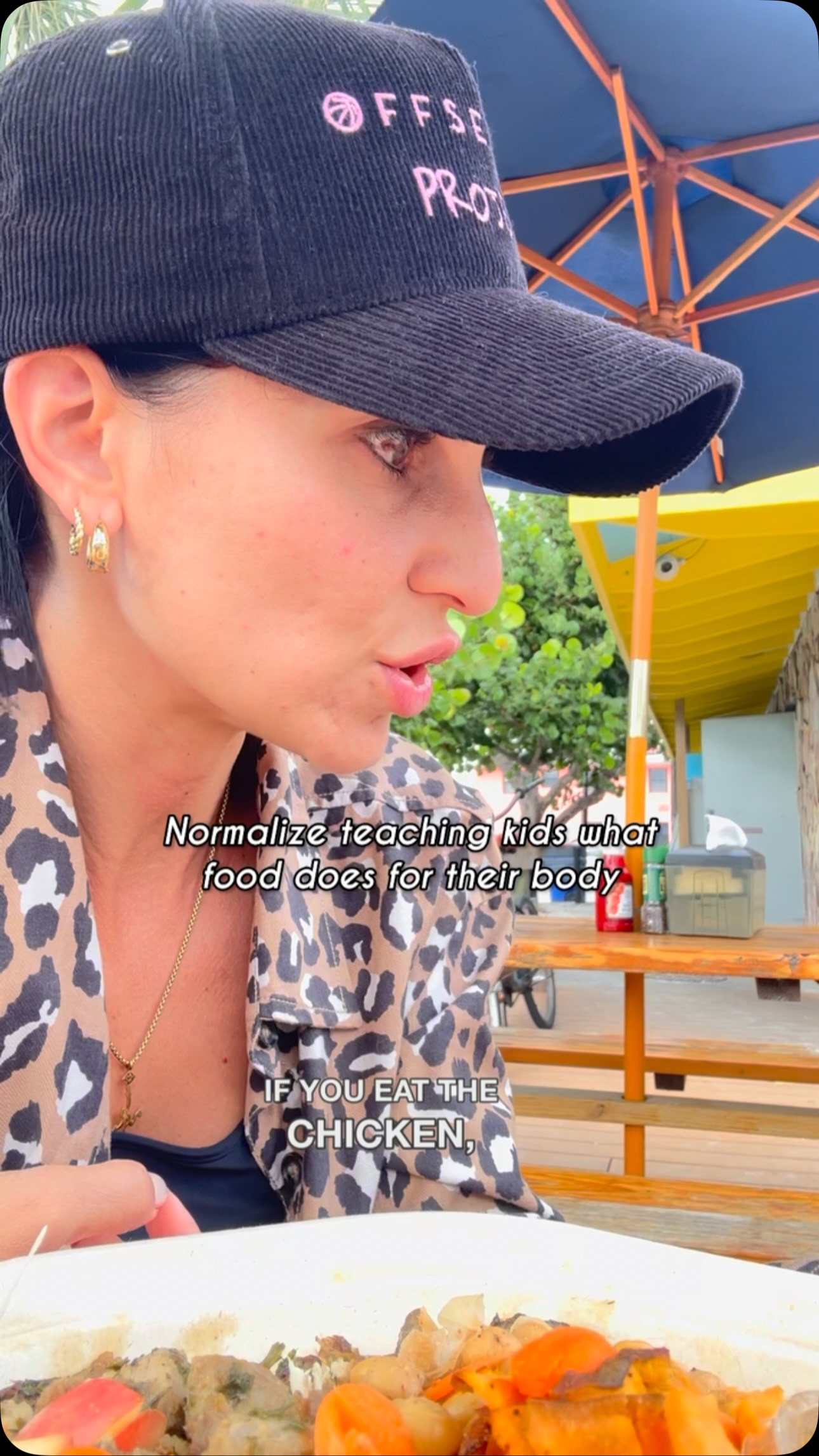 Instagram post by @jazzleaf_ for sweetgreen. Caption reads: watch your kids actually eat healthy food 👀....