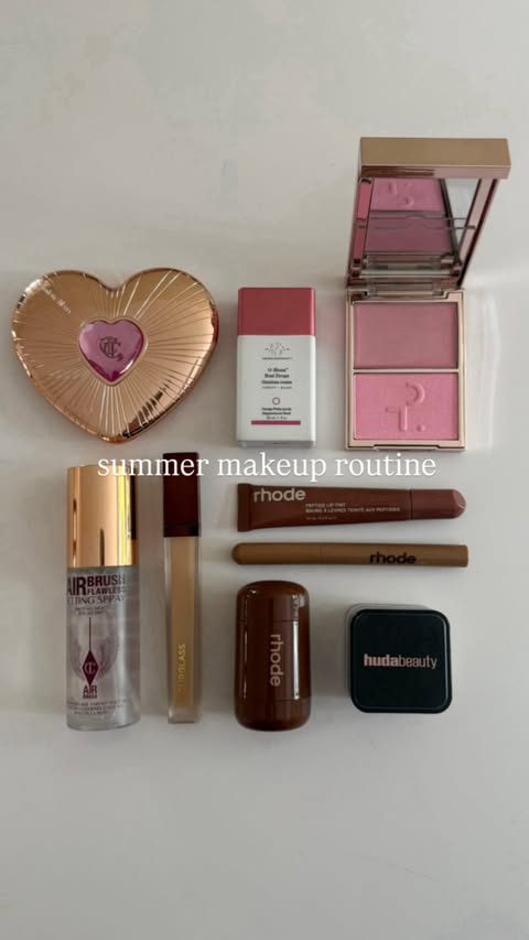 Instagram post by @carrieanne_ for Drunk Elephant. Caption reads: summer makeup routine 💓☀️ pr inc - #summermakeup....