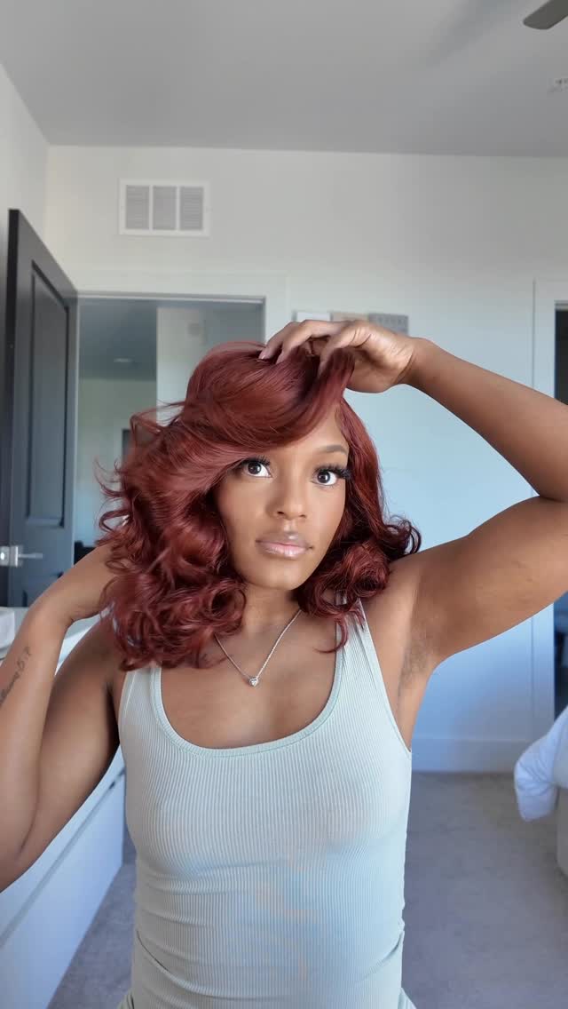 Instagram post by @kaynichole__ for Ashimary Hair. Caption reads: a fun & flirty fall look😍🍁 @ashimaryhair....