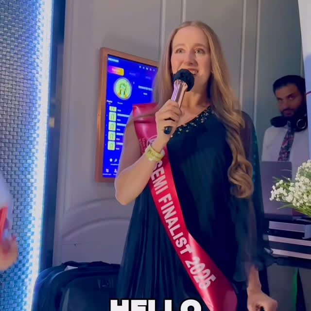 Instagram post by @aftonmckeith for Miss England Limited. Caption reads: So proud to receive my sash at the....