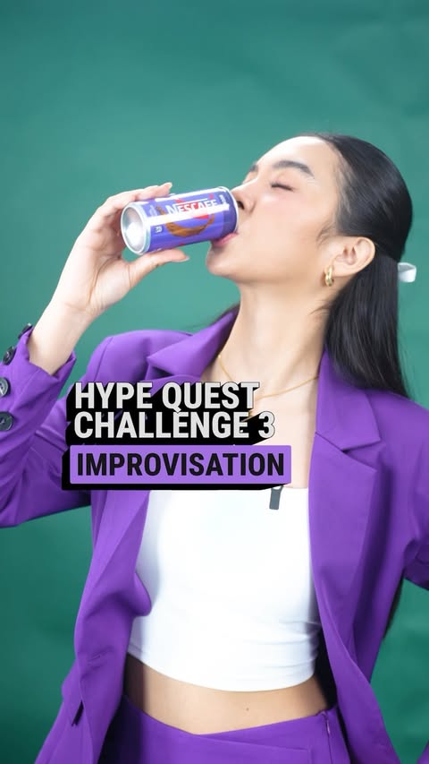 Instagram post by @kaisha.aaa for NESCAFÉ Philippines. Caption reads: Challenging myself to get better at hosting, one....