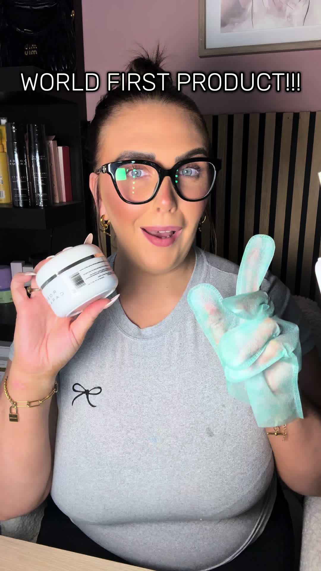 TikTok post by @vanessacleland23 for Rose & Caramel. Caption reads: @Rose & Caramel #roseandcaramel #tanremover....