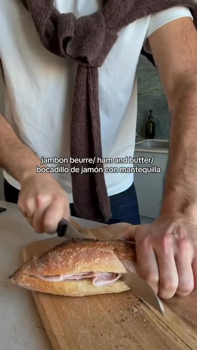 Instagram post by @misterpreda for KerrygoldUSA. Caption reads: my favorite sandwich whenever I’m in europe. easy,....