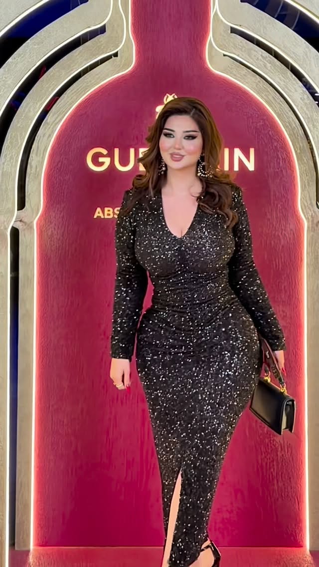 Instagram post by @shkovafarhad for Guerlain. Caption reads: Yesterday at @guerlain dinner 🌺.