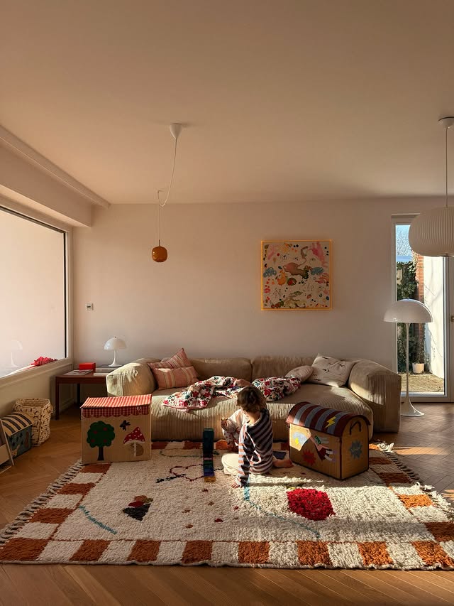 Instagram post by @friedalovesemil for Connetix Tiles. Caption reads: [werbung] sunday 🦸🏽.