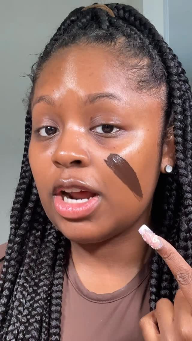 Instagram post by @missdarcei for TIRTIR. Caption reads: This is the darkest shade of the @tirtir_global AI....