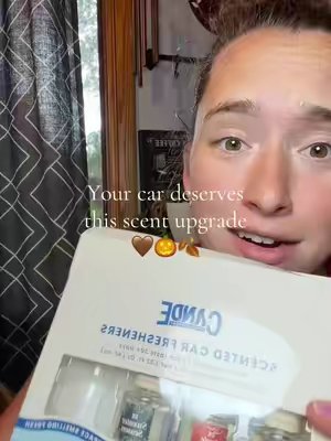 TikTok post by @samscozymomfinds for CE Craft Company. Caption reads: If you want your car smelling amazing, add these....