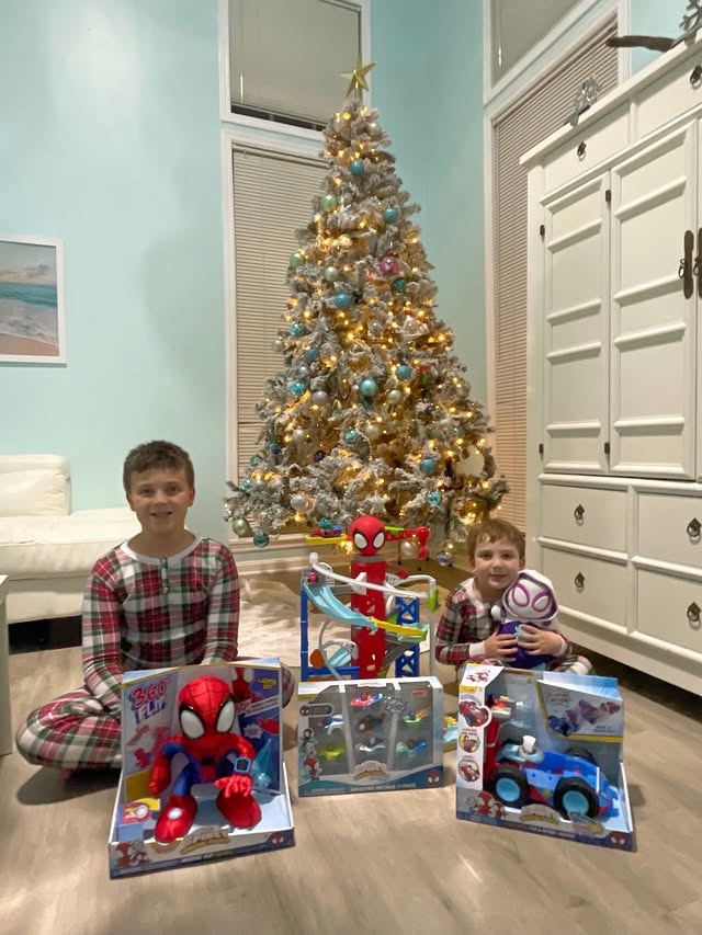 Instagram post by @mauralynn1 for Jazwares. Caption reads: [...] life? 🕸️ These adorable toys from @jazwares....