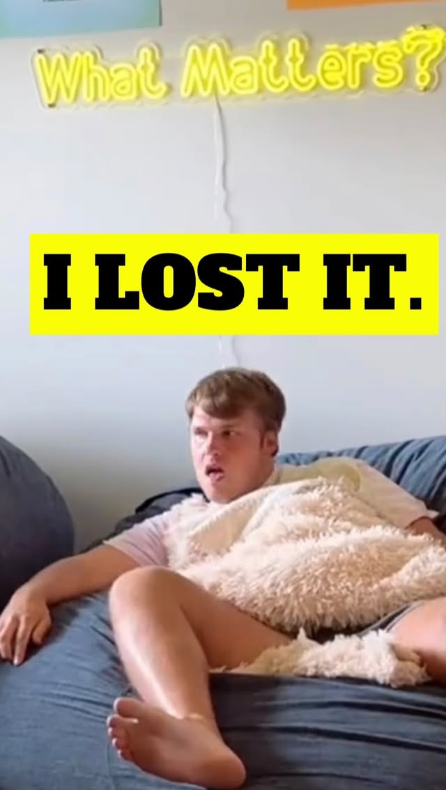 Instagram post by @riley.lemon for hims. Caption reads: [...] male is desperately looking for... @hims!....