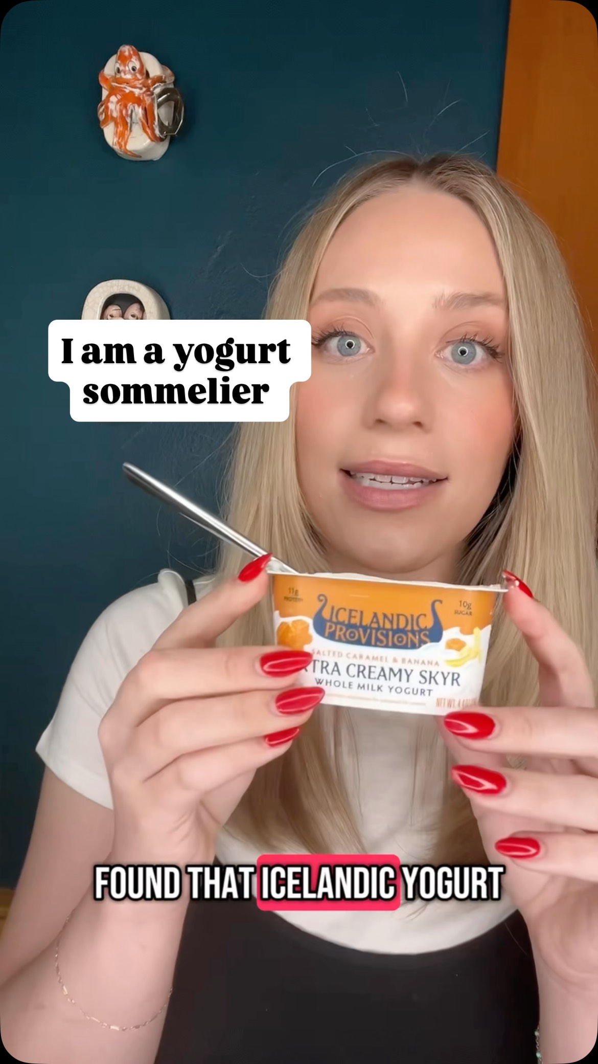 Instagram post by @chelsea_explains for Icelandic Provisions. Caption reads: [...] French. None of them compare to....