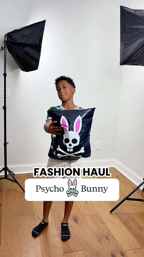 Instagram post by @zaynwontlose for Psycho Bunny. Caption reads: Loving my new @psychobunny fits🐰❌! 🕺🏾Show some....