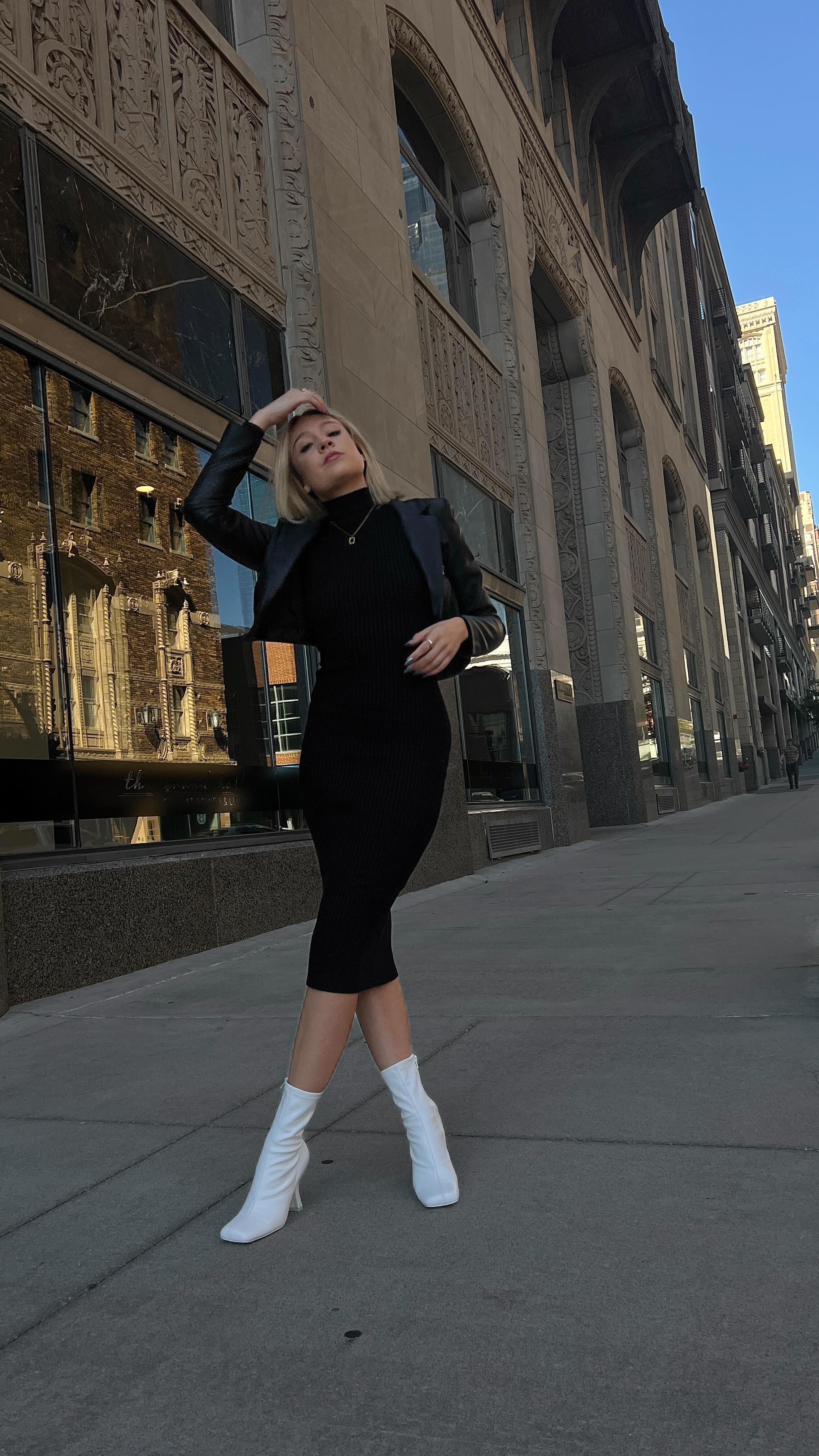 Instagram post by @mad.byrd for ASTR The Label. Caption reads: all business 💣 @astrthelabel #astrpartner....