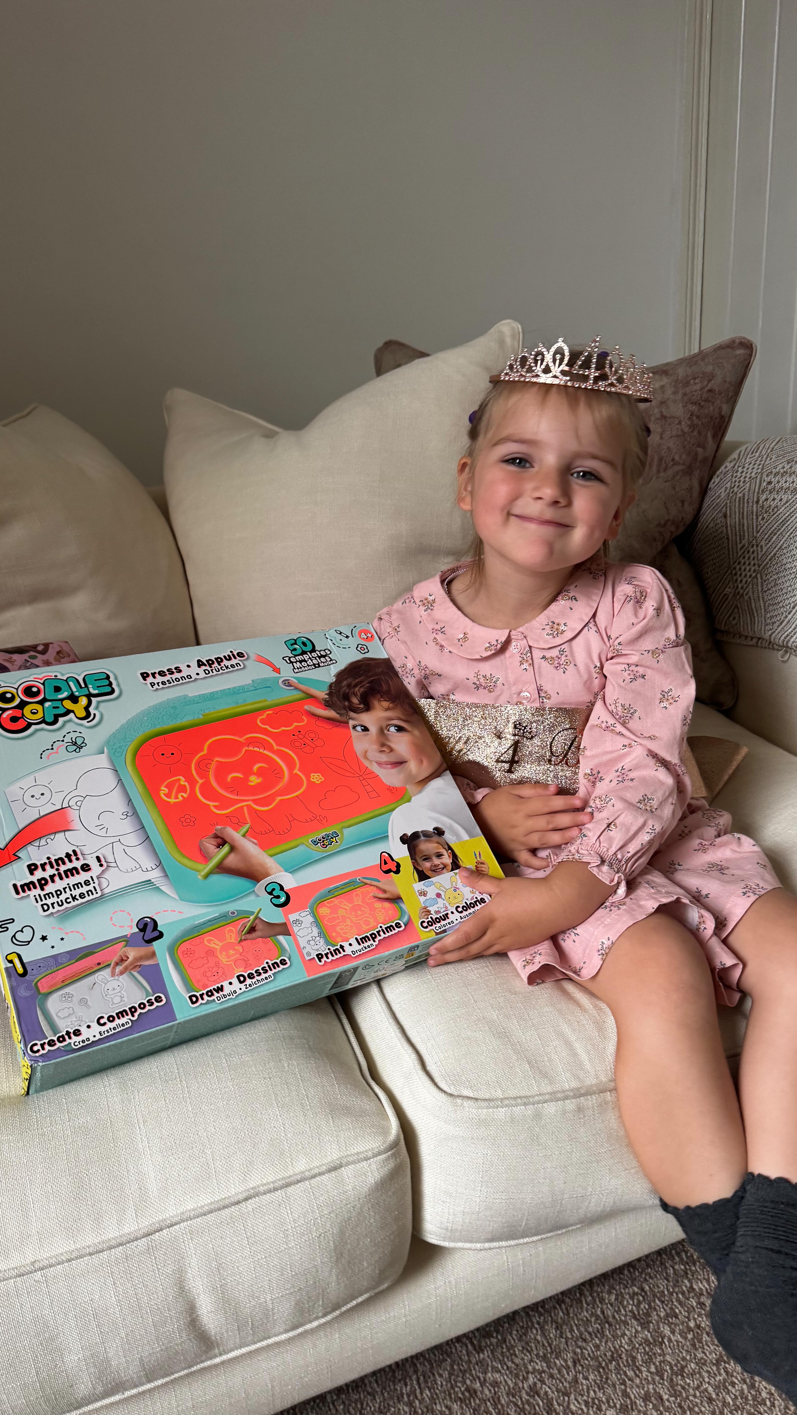 Instagram post by @lifewiththebfamily for CANAL TOYS. Caption reads: From doodle to print in seconds! @canaltoysglobal....