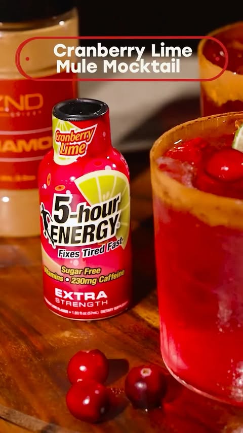 Instagram post by @szndspices for 5-hour ENERGY. Caption reads: For when you want a mocktail that actually keeps....
