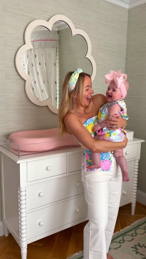 Instagram post by @amylittleson for Lilly Pulitzer. Caption reads: I’ve waited my whole life to match in....