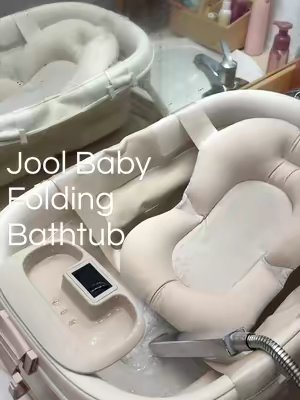 TikTok post by @itskristaadams for Jool Baby. Caption reads: [...] #jooldreamteam #BabyEssentials @Jool Baby.