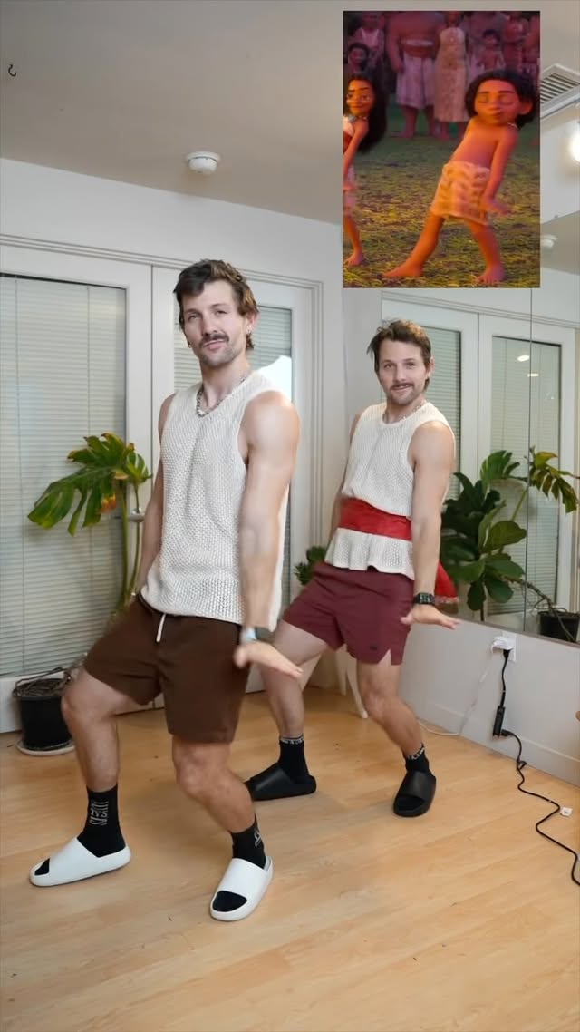 Instagram post by @twinsauce for Disney Animation. Caption reads: We can’t get over this scene from #Moana2. This....