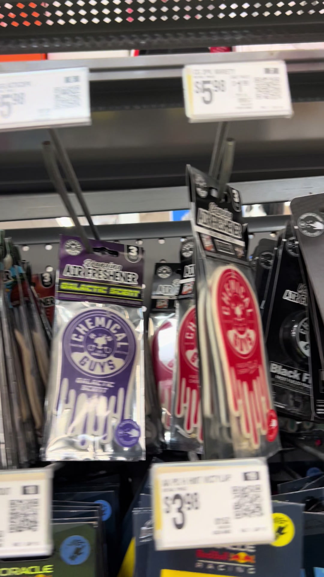 TikTok post by @minitruckintakeov for Chemical Guys. Caption reads: [...] absolute favorite air freshener from....