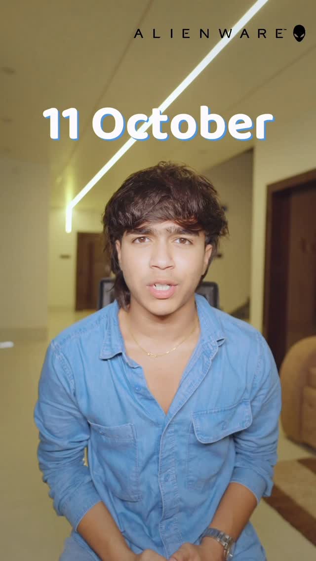 Instagram post by @koobra_bhai_yt for ALIENWARE. Caption reads: Hey Jamshedpur! Mark your calendars for Alienware....