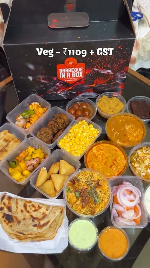 Instagram post by @food.finista for Barbeque Nation. Caption reads: [...] special! ❤️✨ Make it delicious with Barbeque....