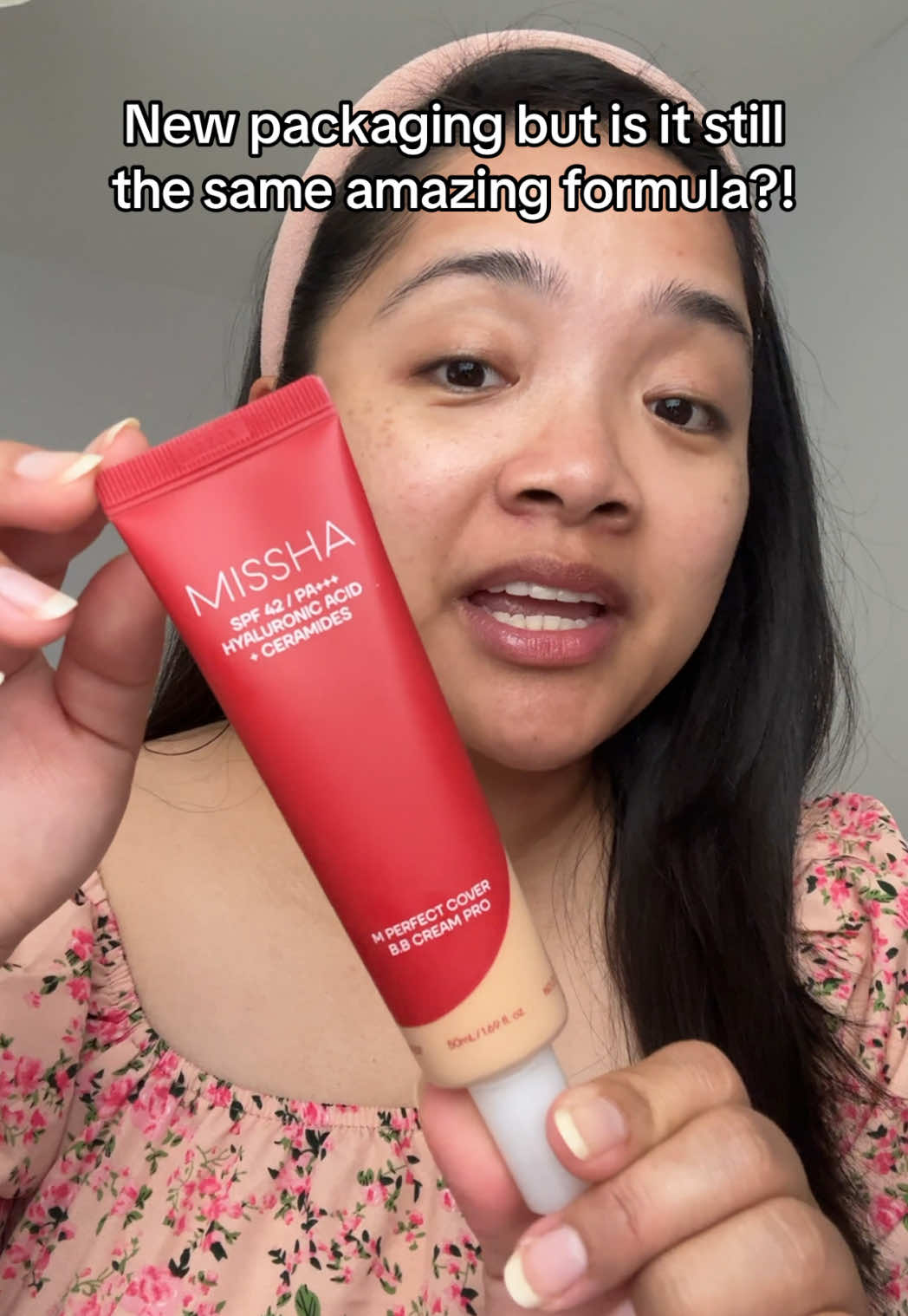 TikTok post by @june.ira for Missha. Caption reads: [...] you think about this new packaging of....