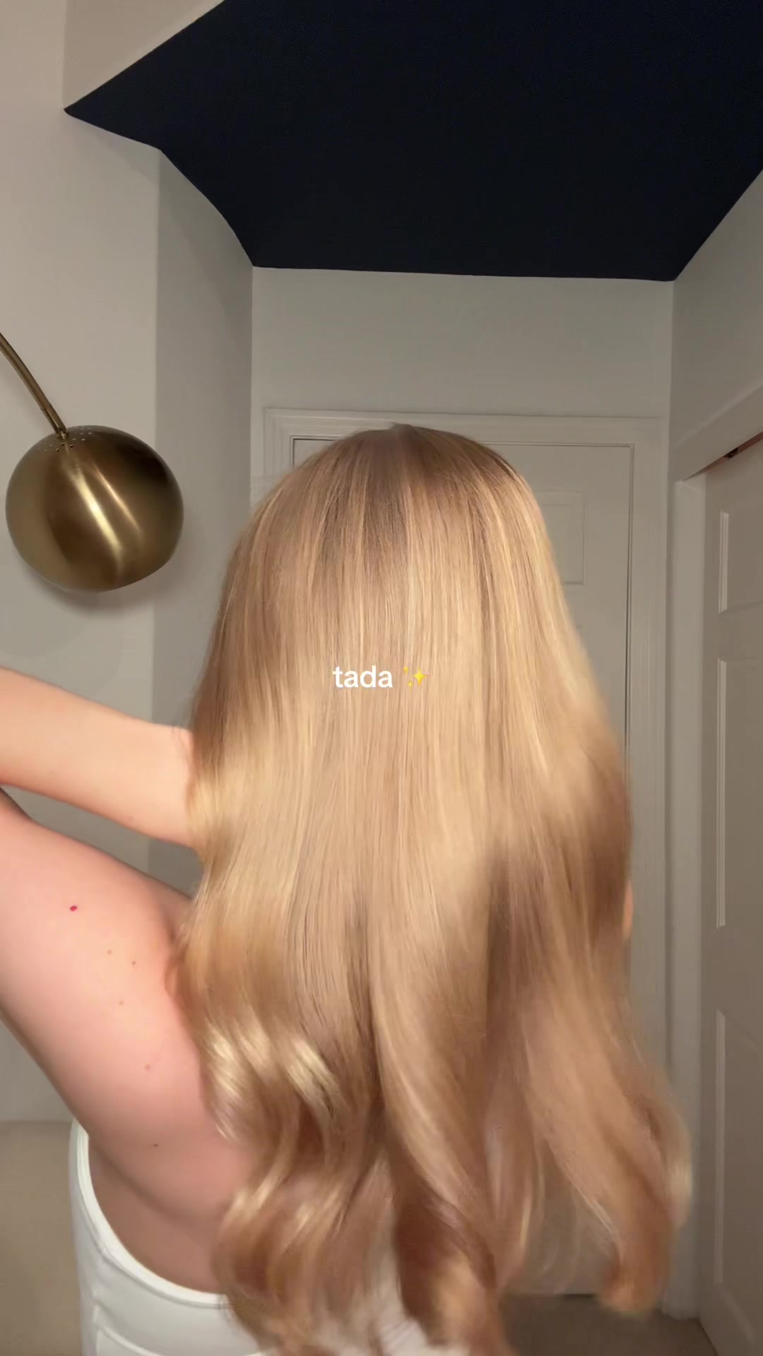 TikTok post by @viktoriiaayt for Cocoandeve. Caption reads: [...] Like a Virgin Hair Masque 💗 ad ....