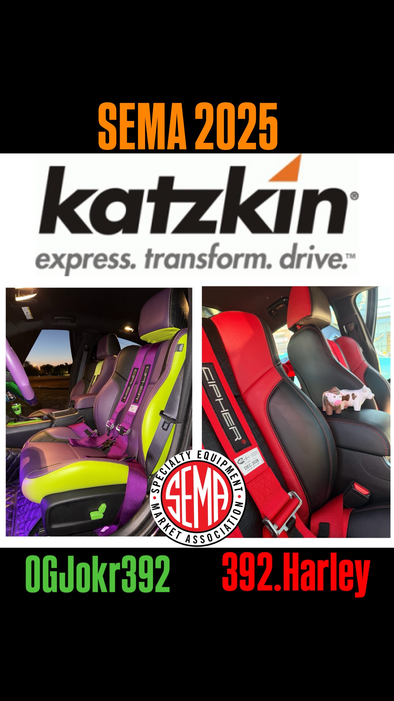 Instagram post by @392.harley for Continental Tire. Caption reads: RIDE OR DIE 🚗💕 
.
Just me and my partner in....