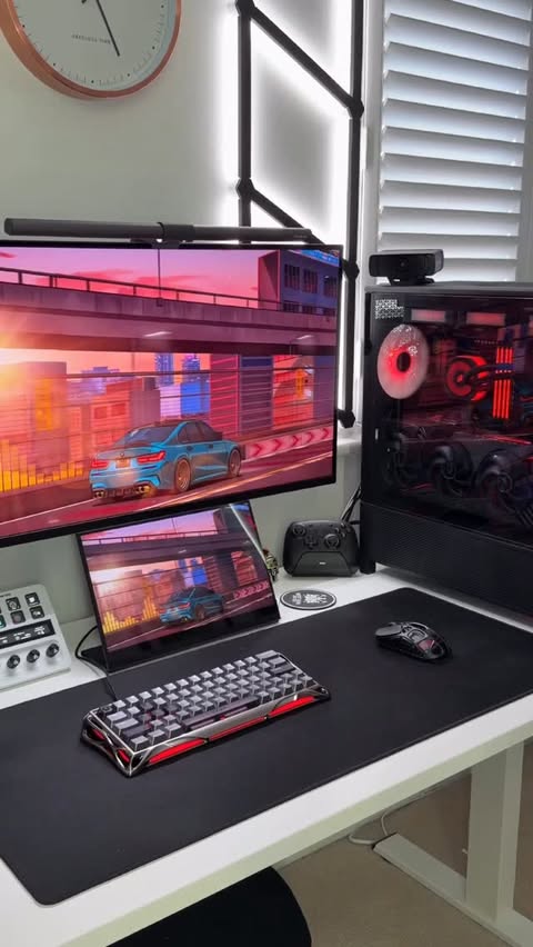 Instagram post by @developeradam for GravaStar. Caption reads: NEW KEYBOARD WHO DIS 👀 

Checkout the new Mercury....