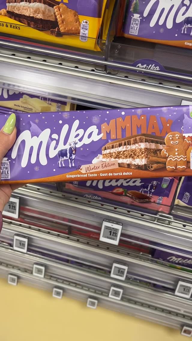 Instagram post by @zdenka.kubik for Milka. Caption reads: Tejstnúť? Netejstnúť? 💜😍 #milka #chocolate....