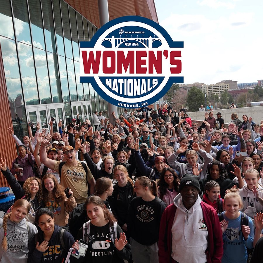 Instagram post by @usawrestling for Marines. Caption reads: It’s time for 2025 @usmarinecorps Women’s....