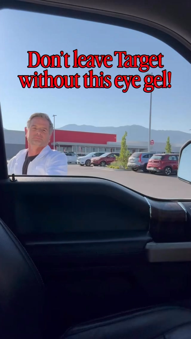 Instagram post by @philsmypharmacist for goPure. Caption reads: [...] #targetfinds #pharmacyhacks #eyebags....